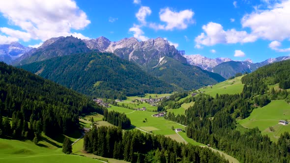 Scenic View of the Beautiful Landscape in the Alps