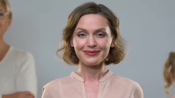 Women of Three Different Ages Smiling at Camera, Female Health and Beauty