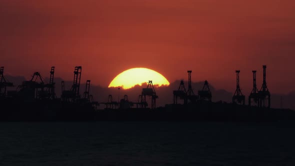 Container Port Sunrise