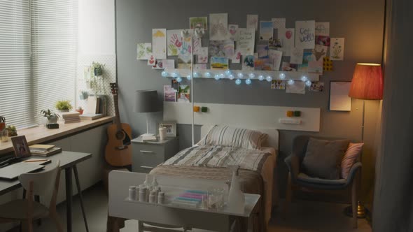 Decorated Hospital Room of Teenager