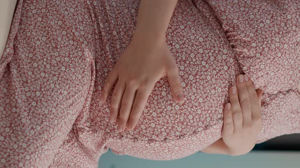 Vertical Video Pregnant Patient Attending Checkup Visit with Obstetrician