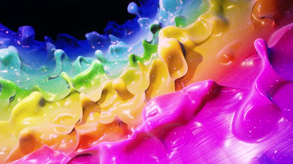 Liquid Gradient Rainbow Color