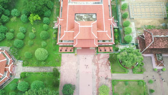 Aerial view of Quang Trung museum in Binh Dinh province, Vietnam
