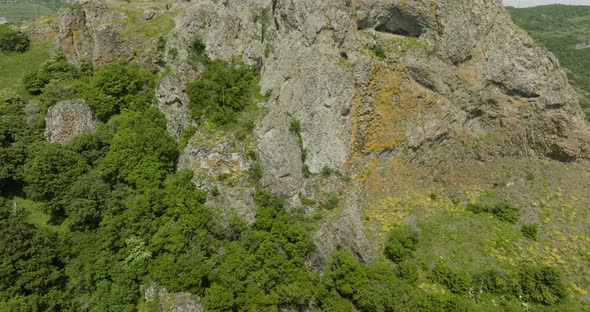 Panorama of the Azeula Fortress and the Kojori town far away in the background.