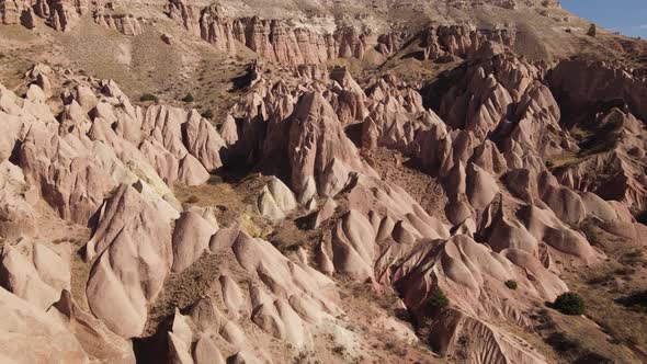 Cappadocia Landscape Aerial View. Turkey. Goreme National Park