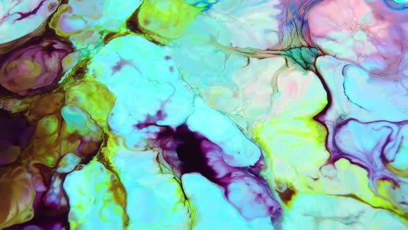 Psychedelic Color Swirling And Explosion Texture