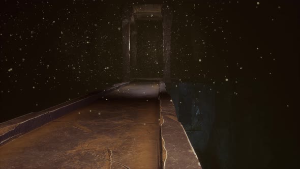 Old Stone Bridge in Underground World alt