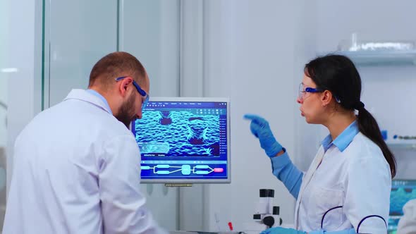 Group of Scientists Working at the Laboratory