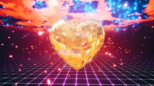 Gold Disco Heart alt