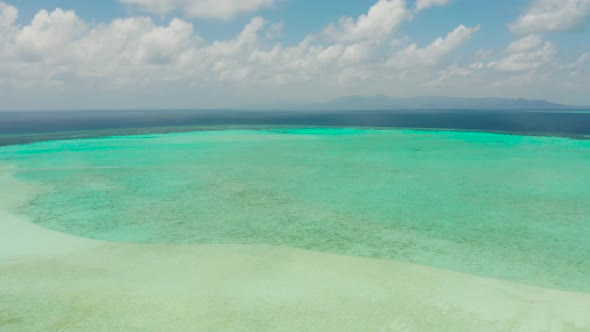 Tropical Islands with Beaches in the Blue Sea Balabac Palawan Philippines