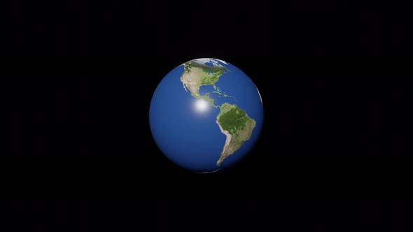 3D modeling planet Earth in a dark space. Concept 3d render element on a black background