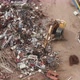 Metal Scrap Waste Pile at Recycle Center With Bulldozer Sorting Used Auto Parts - VideoHive Item for Sale