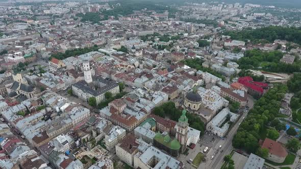 View From the Drone to Lviv