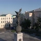 Close Drone View of Independence Monument at Constitution Square Kharkov Ukraine Before War - VideoHive Item for Sale