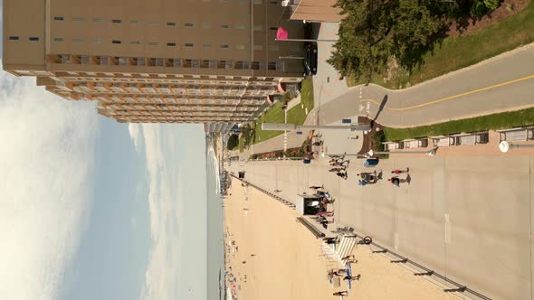 4k Aerial Vertical Drone Video Virginia Beach Usa