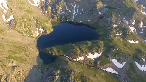 Mountain Lake in Valley