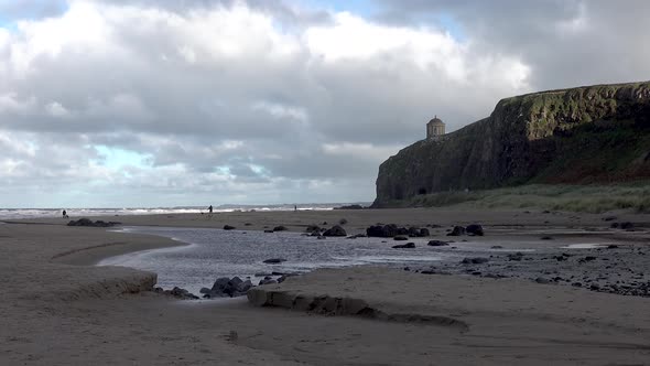 The Sun is Coming in at Downhill Beach in County Londonderry in Northern Ireland