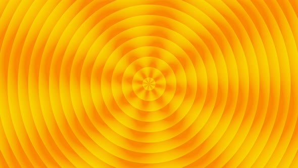 Abstract Rotating Sun Rays on Orange Background