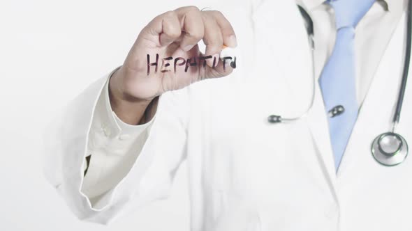Asian Doctor Writes Hepatitis