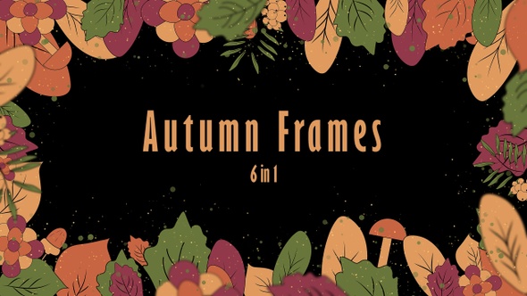 Autumn Frames - 6 In 1