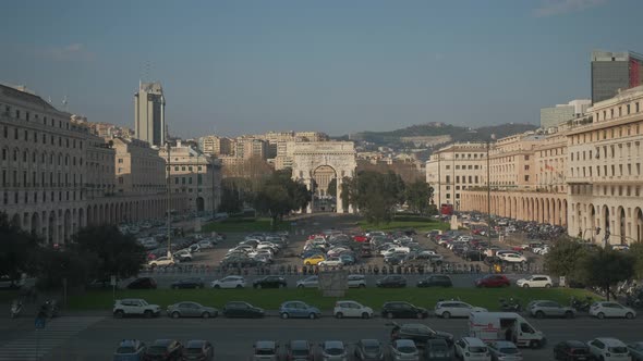 Urban City Genoa Timelapse