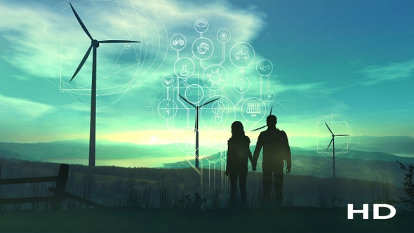 Green Energy Of The Future Of Our Planet HD alt