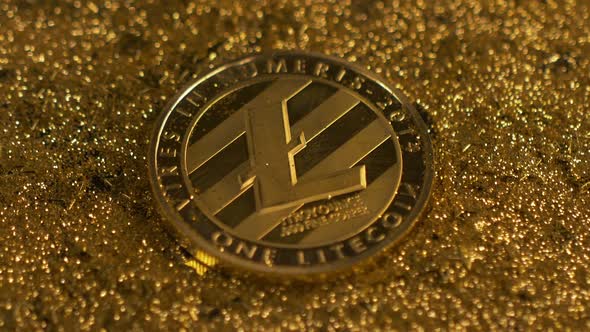 Macro Light Twinkles on Coin Made By Peertopeer Currency