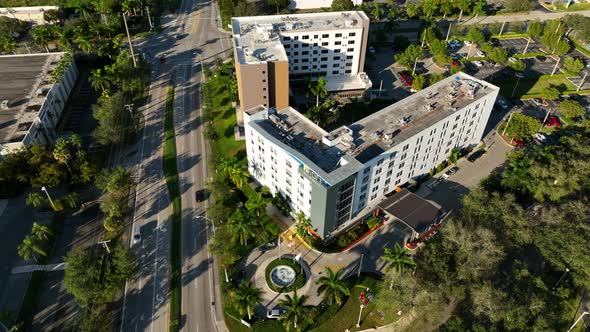 Aloft Hotel Miami Doral 4k Aerial Video