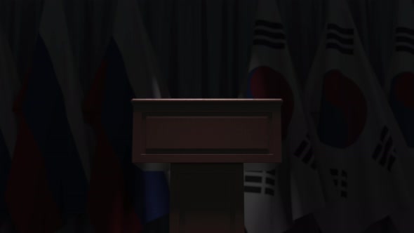 Many Flags of South Korea and Russia alt