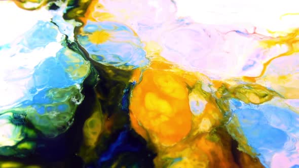 Abstract Colorful Paint Ink Explode Diffusion