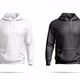 Blank black and white hoodie with hood mockup, looped rotation - VideoHive Item for Sale