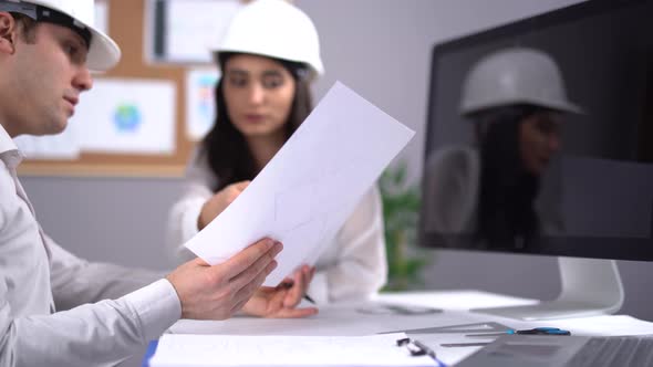 Engineers working on the project.