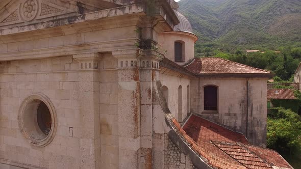 Roof of the Church of the Nativity of the Virgin in the Town of Prcanj