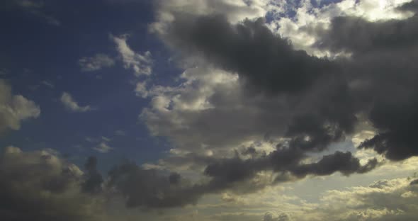 Dramatic Forming Clouds Time Lapse 