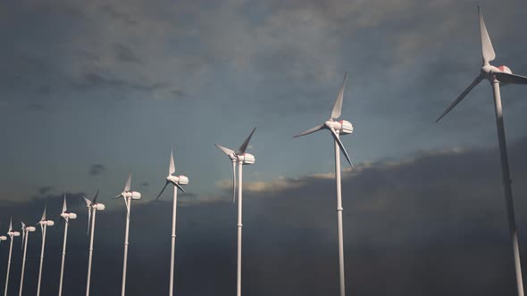 Antenna of an offshore wind farm