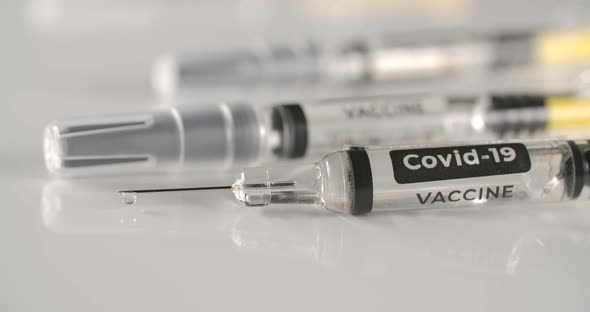Coronavirus Vaccine In Syringe