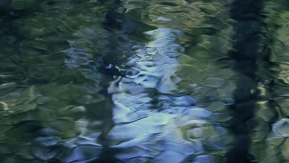 Abstract Slow Motion Water Ripples Meditation