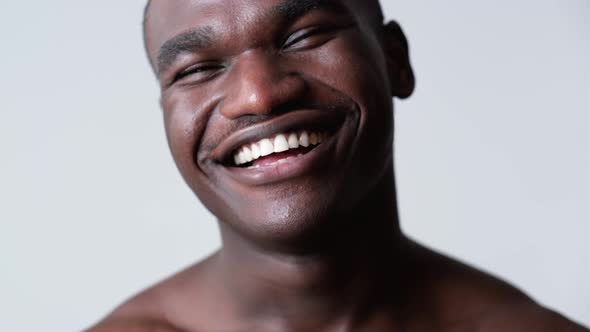 Smiling African Man Portrait Black Lives Matter