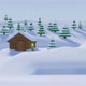 Cabin Snow Day 4k  - VideoHive Item for Sale