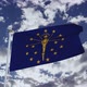 Indiana Flag With Sky - VideoHive Item for Sale