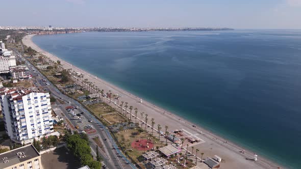 Antalya, Turkey - a Resort Town on the Seashore. Aerial View