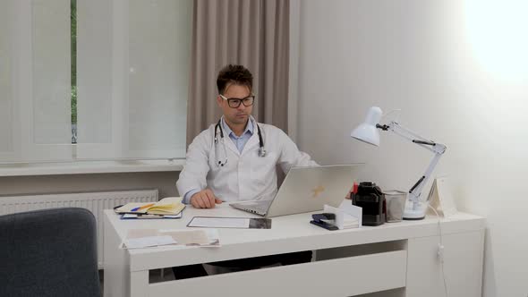 Doctor in His Office