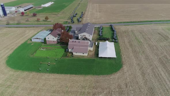 Amish Wedding in an Amish Farm Captured by a Drone