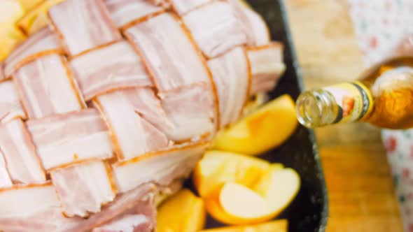 BACON Wraped PORK LOIN Roasted in APPLE CIDER Recipe