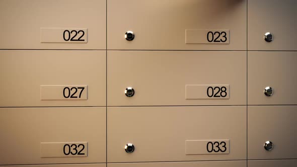 A metal safe lockers are used by bank to protect and secure all of the deposit.