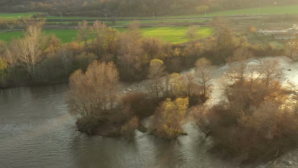 Maritsa River Around Village Brob In Bulgaria 1