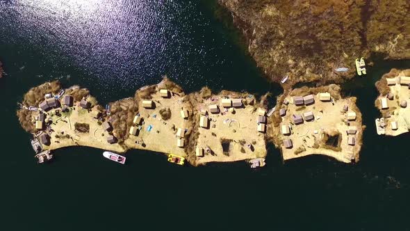 Uros Floating Islands in Peru Top Point of View