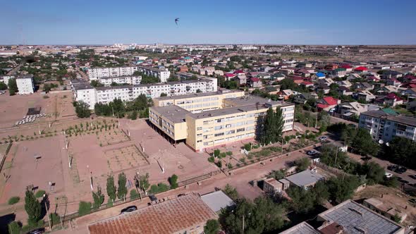 The Small Town of Balkhash is a View From a Drone