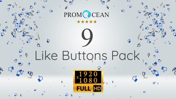 9 Like Buttons Pack