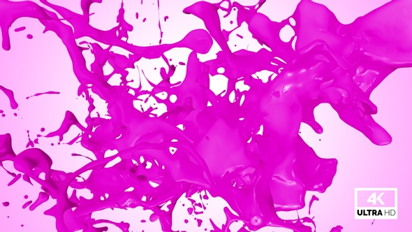 Pink Paint Jet Stream Splash V3